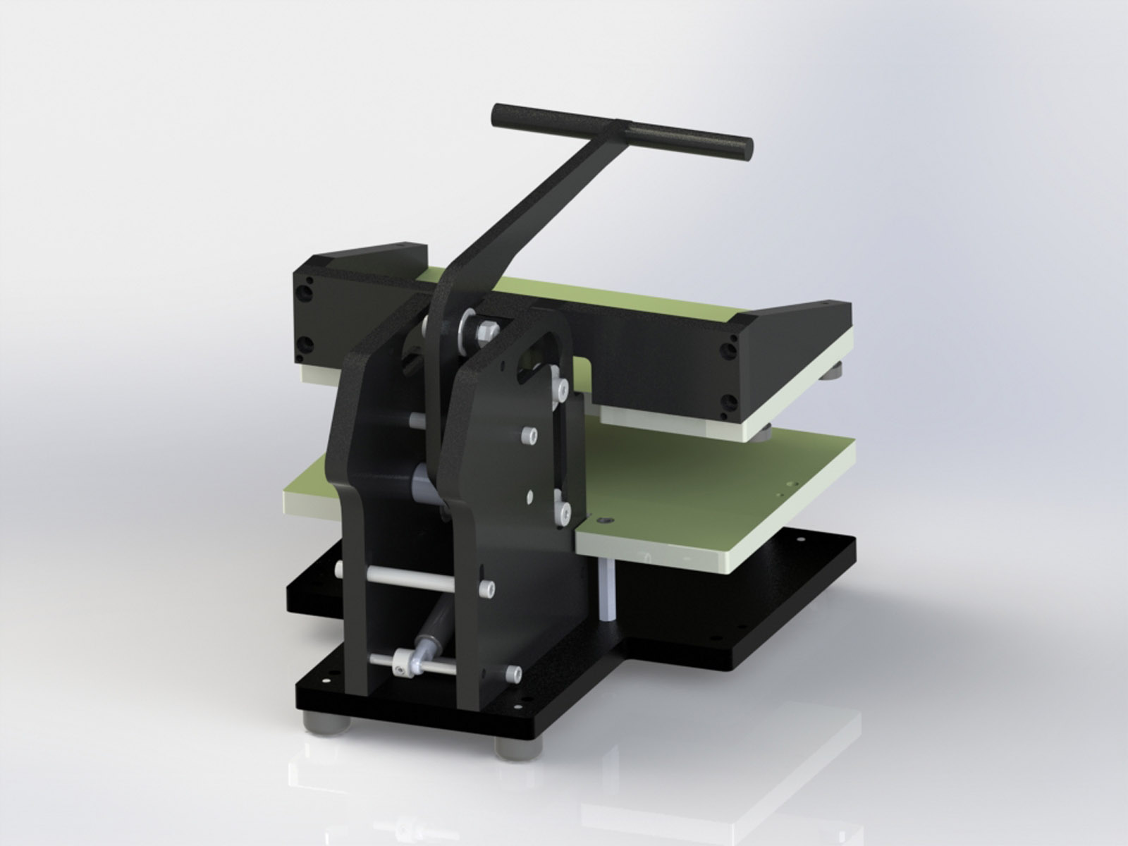 Flip Top Mechanical Press 7540 Closed Back View