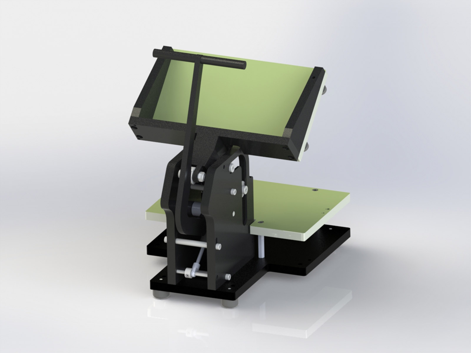 Flip Top Mechanical Press 7540 Open Back View