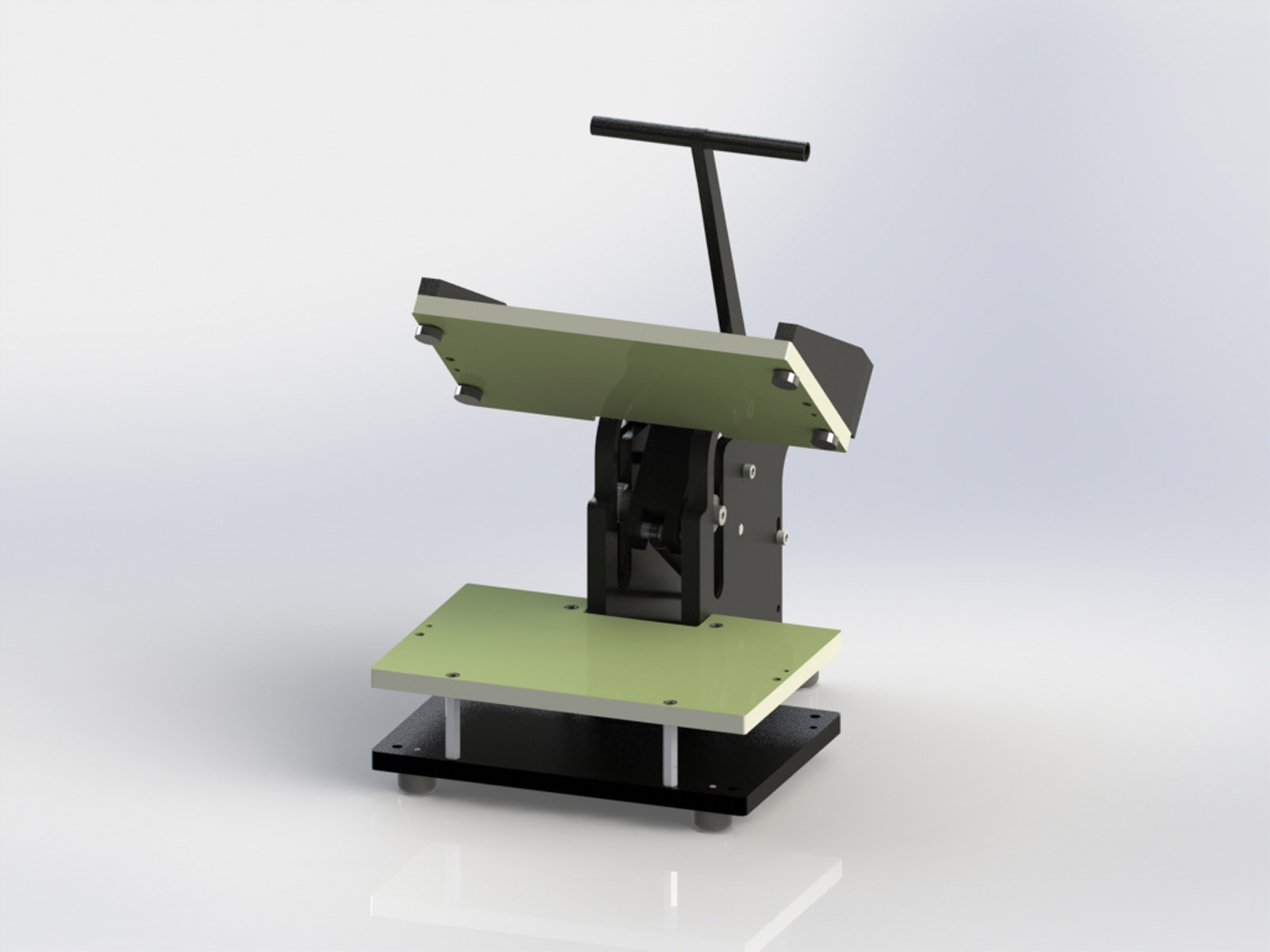 Flip Top Mechanical Press 7540 Open Front View