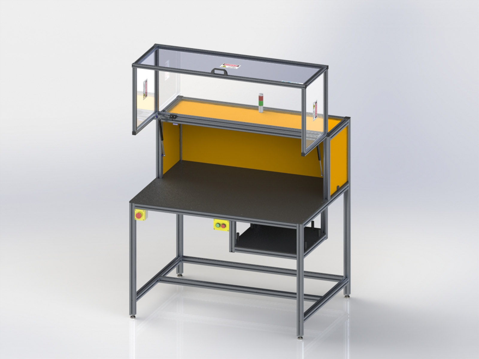 Hipot Electrical Safety Enclosure SE4836XL - Open Front View