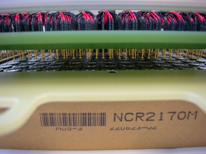 Box of Battery Cells tested in fixture